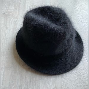 Angora fedora hat